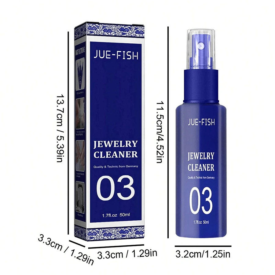 1pc Jewelry Cleaner Cleaning Rhinestone Ring Necklace Gold Cleaning