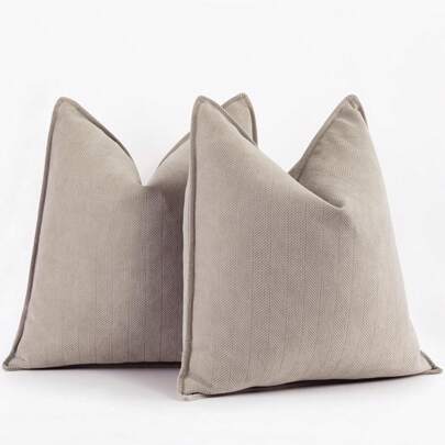 1pc Thickened Snow-Nick Four-Season Comfortable Sofa Pillowcase Without Core For Bedding, Farmhouse Style Home Decorative Cushion Cover