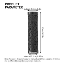 VXM 自行車把手,tpr吸震舒適防滑橡膠手柄,具有鎖式卡鉗,適用於山地自行車,摺疊自行車 - 青碧色 - 查看 3