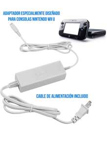 Cargador Eliminador Para Wi U Gamepad Adaptador - Gris - Ver 4