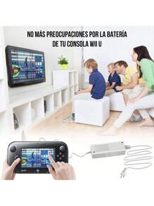 Cargador Eliminador Para Wi U Gamepad Adaptador - Gris - Ver 6