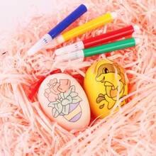 4pcs Ngẫu nhiên Vẽ bằng tay lễ Phục sinh Trứng DIY Nhuộm màu Được Sơn Văn phòng Căng thẳng - Nhiều màu - Xem 3