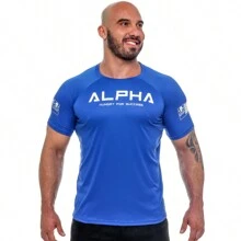ALFA REI Boyfriend Style Men Sports Tees & Tanks - Black - View 9