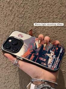 1个时尚汽车雪山印花防摔手机壳,兼容 11/12/13/14/11 Pro Max/12 Pro Max/13 Pro Max/14 Pro Max/XR/15/15 Pro/15 Pro Max,也兼容三星机型,国际版,非国内版。 - 彩色 - 查看 3