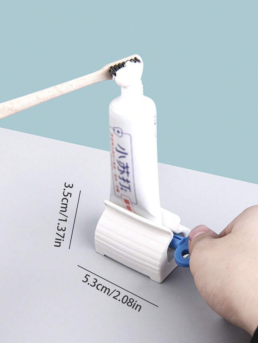 3pcs Toothpaste Squeezer, Minimalist Stand Type Toothpaste Clip, Face