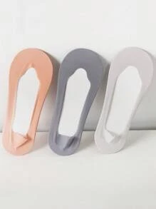 9雙女士夏季隱形襪,薄款純色基礎款網眼露腳襪 - 彩色 - 查看 3