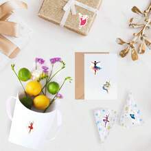 500pcs/Roll Ballet Stickers, Aesthetic 1 Inch Labels With 10 Patterns Sticker Roll For Scrapbooking Self-Adhesive Stationery Cards Envelopes, Party Supplies Rewards Motivation - Yellow - View 4