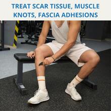 1 Piece Stainless Steel Muscle Scraper Tool, Easy To Use Scraping Massage Tool, Physiotherapy Myofascial Release Tool, IASTM Deep Soft Tissue Tool - Silver - View 4