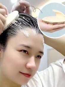 Shampoo Massage Brush, Scalp Exfoliator, Hair Brush Comb, Head Scratcher For Dandruff, Scalp Cleaning And Hair Growth Body Care For Travel, Outdoor, Sport, Office, School, Hair Clips, Hair Accessories Boy Valentine Heart Valentine