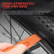 VXM 1 Box Mini Bike Tire Puncture Repair Kit, With High Strength Adhesive Patches, Easily Fix Puncture And Demounting Tires With Levers - White - View 6