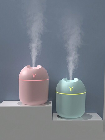 FoBianJie 1入組usb彩色led加濕器,可愛的涼霧加濕器配led燈-刷新房間、植物和汽車-適用於家庭、辦公室和學校-假期和開學的絕佳禮物