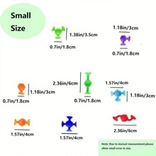 24块互动吸盘积木 - 送给男孩女孩的完美礼物！圣诞节、万圣节、感恩节礼物 - 彩色 - 查看 2