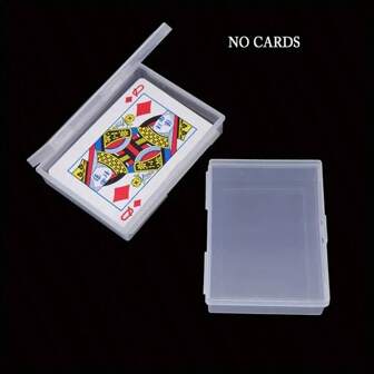 1-4pcs Empty Playing Card Box Holder Storage Case Organizer Snap Closed Christmas, Halloween, Thanksgiving Gift, Gaming Gift