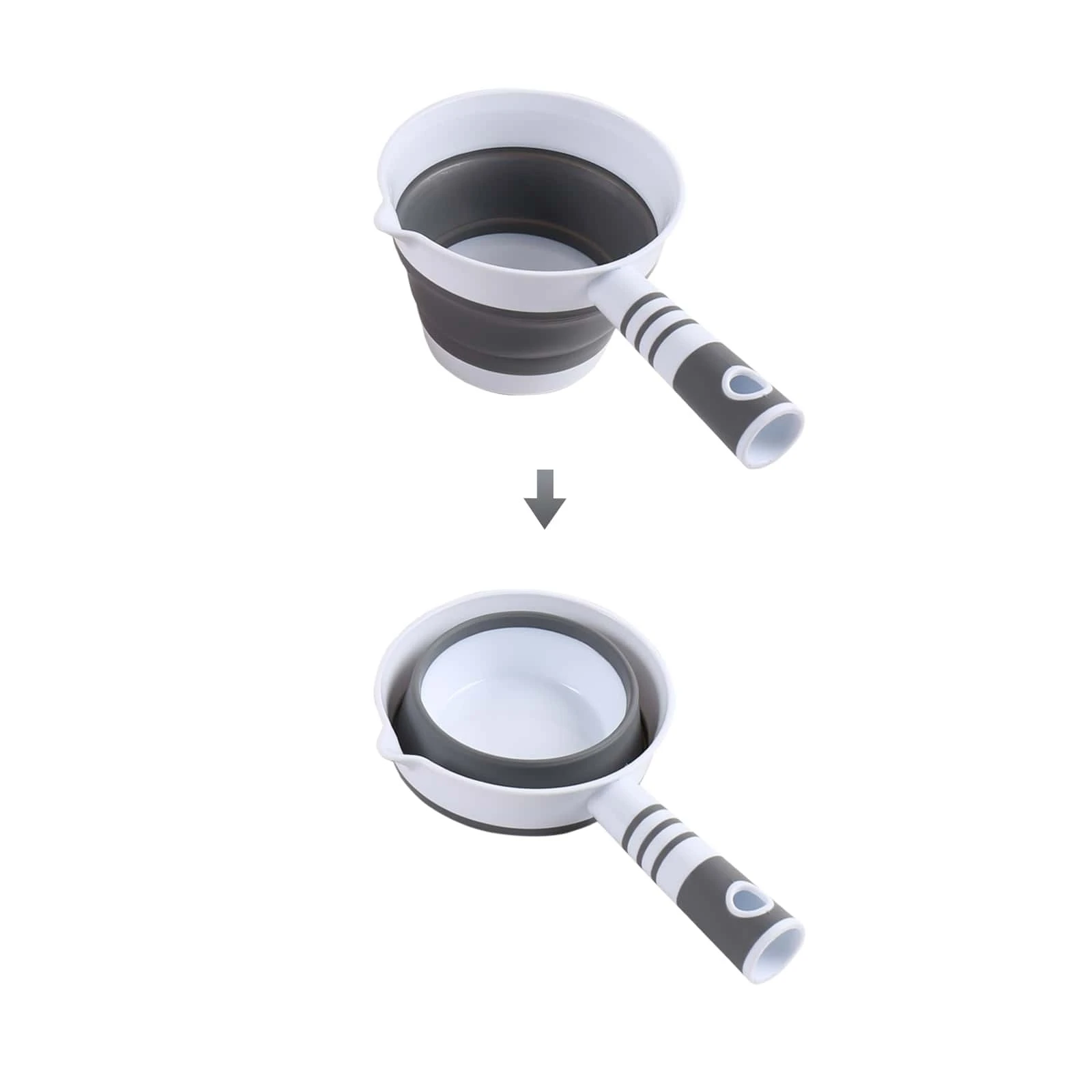 Louche Inox à Long Manche TOPBATHY - Cuillère à Eau Pratique Pour Cuisine, Restaurant, Jardin
