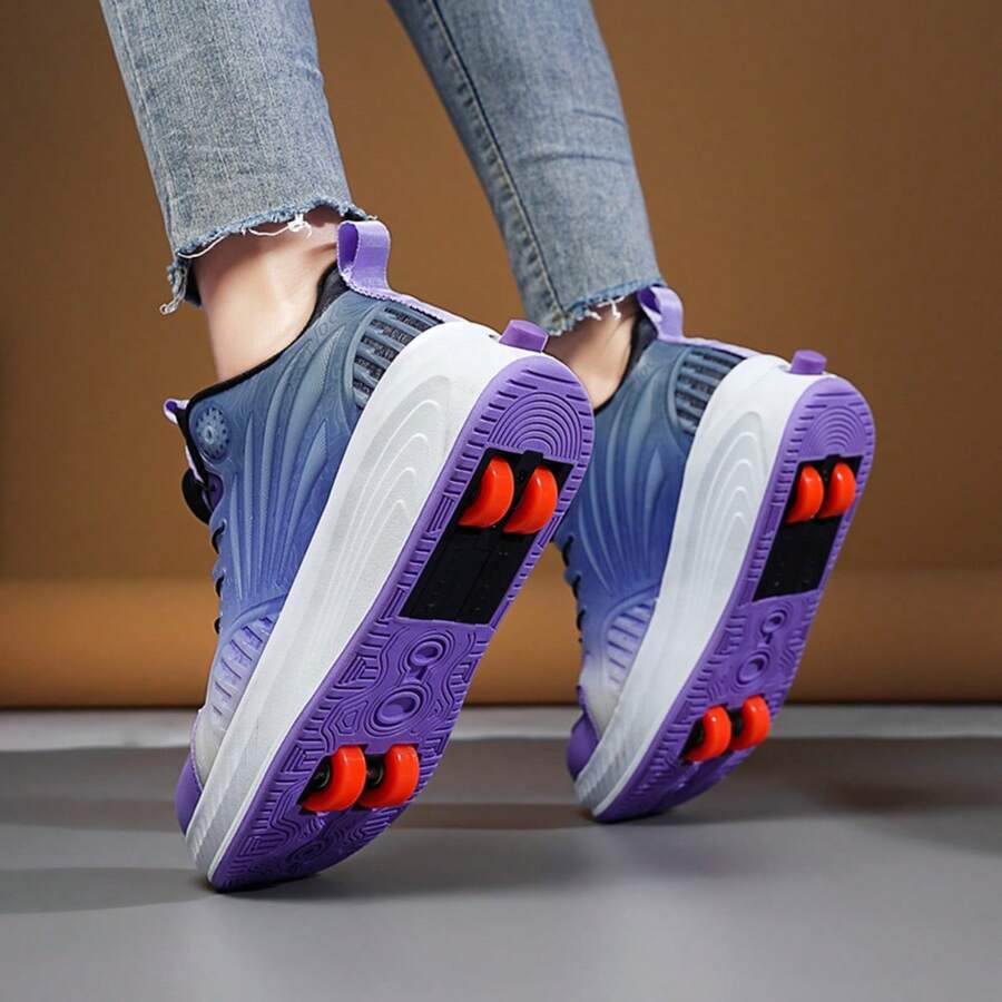 2024 New Children's Outdoor Walking Shoes, Spring, Four Wheel Roller