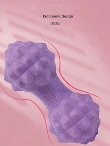 1pc Massage Ball Ball Yoga Peanut Ball Massage Roller Solid Massage Ball For Foot Relaxation - Multicolor - View 6