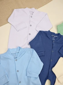 Baby Boys Jumpsuits - 霧霾藍 - 查看 4