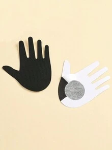 6pairs Personalized Hand Design Disposable Breathable Anti-Emptied Chest Paste - Multicolor - View 3
