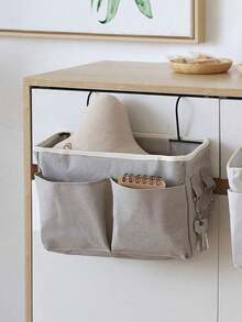 大學宿舍床側掛籃袋,床頭儲物架,上鋪床組織架 - 灰色 - 查看 4