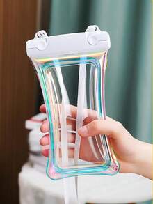 1 Vỏ Điện Thoại Chống Nước Có Dây Đeo, Tương Thích Với Màn Hình Cảm Ứng, Túi Chống Thấm Nước Khi Bơi Lặn Trôi Cho Điện Thoại Di Động, Túi Đựng Túi, Túi Khô Dưới Nước, Tuyệt Vời Cho Thuyền Kayak, Ca Nô, Hồ Bơi, Bãi Biển, Túi Bịt Kín Cổ Bơi Tay Bảo Vệ, Nhẹ, Bền Và Trong Suốt, Vừa Vặn Túi hồ bơi nam và nữ (Trắng) - trắng - Xem 2