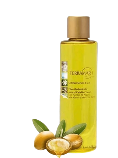 Oleo Aceite 3 en 1 TERRAMAR con Argan/Macadamia/Monoi Tahiti de 98 ml
