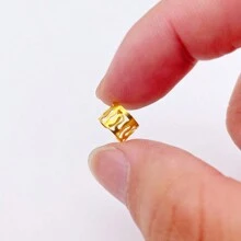 50Pcs Golden-Color Hair Beads For Braids Adjustable Micro Rings Hair Bead Cuff Clips Dreadlock Beads For - Gold - View 6