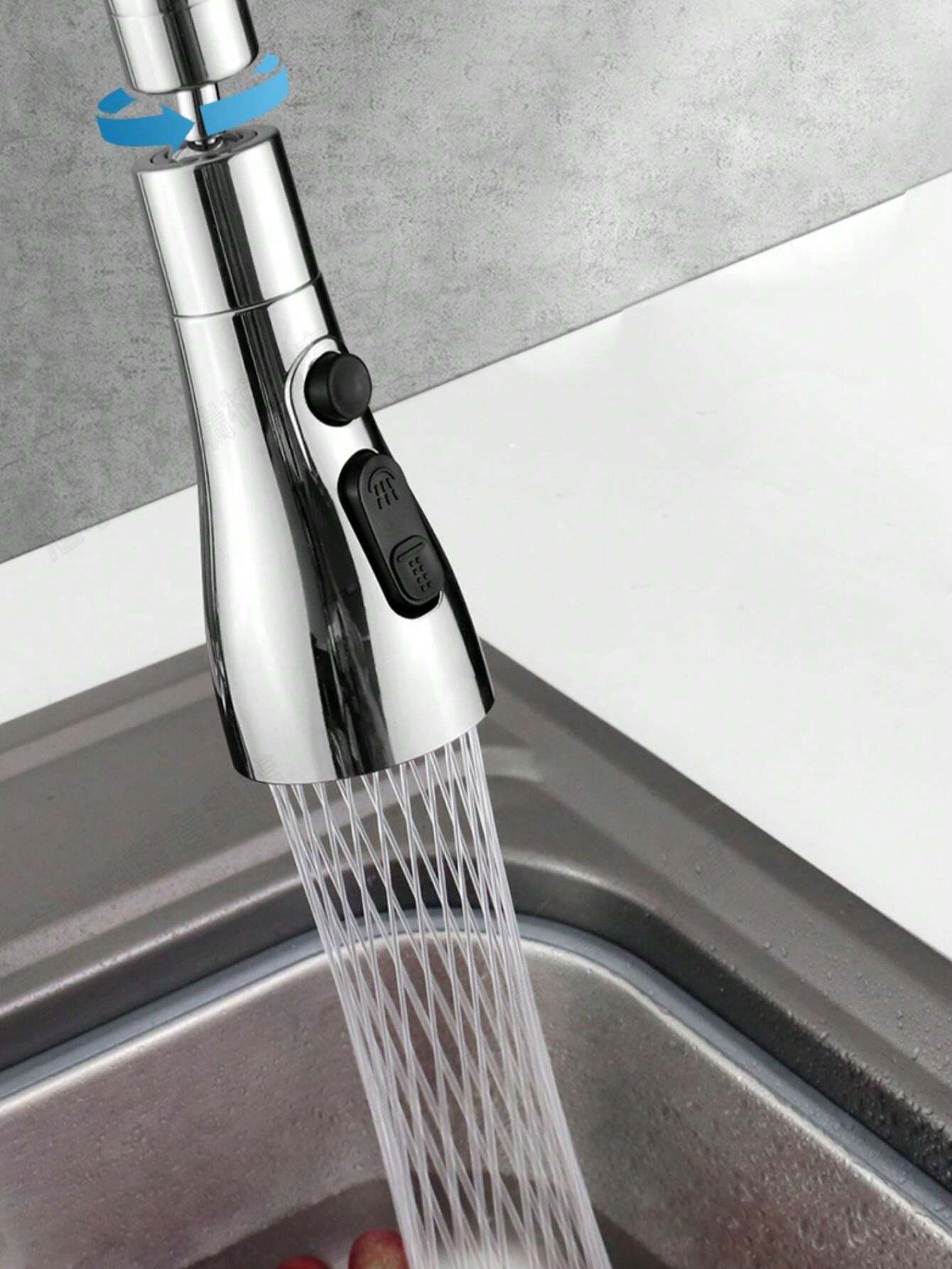 1pc Kitchen Faucet Extender With 360Degree Swivel, SplashProof And PressureIncreasing Design