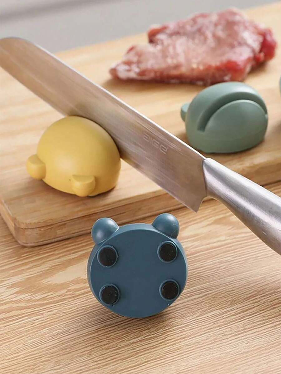 1 pieza Afilador de cuchillos con diseño de rana de color aleatorio en oferta - Multicolor - Ver 1