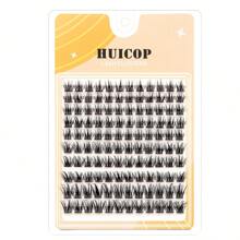 Natural Individual Lash Clusters Kit Multi-Type Mixed DIY Eyelash Extension:Bottom Lashes, Volume Lashes,  Wispy Spikes Fans, Clusters, Bond&Seal, Lash Tweezer DIY At Home - C - View 5