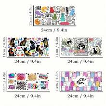 5 UV Chuyển nhượng Đầy màu sắc Thiết kế mèo Hình dán 9.5 Inch * 4.3 Inch Đối với 16 ao-xơ Con Lật đật Cá nhân hóa Đời sống DIY Gói hàng Chuyển nhượng Hình dán Mèo Dấu chân Mẫu Ly Con Lật đật Không thấm nước Hình dán Chai Hình dán - Chống nắng Và Nhiệt độ cao Sức chống cự , 3D Chất rắn , Lâu dài Cao Dễ dàng để cài đặt , ( ) 4.3In X 9,4 inch - Nhiều màu - Xem 2