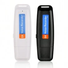 Sk001 8gb Mini Portable High-Fidelity Intelligent Playback Recorder Usb Flash Drive Digital Voice Recorder (Black) - 8G - View 5