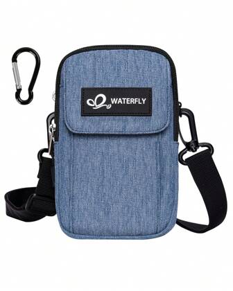 WATERFLY Small Shoulder Crossbody Bag: Travel Handbag Mobile Phone Bag Mini Belt Bag Hiking Fanny Waist Pack EDC Pouch For Men Women