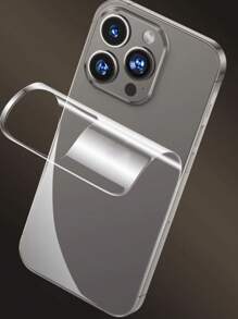 1pc Soft Hydrogel Full Coverage Screen Protector Film Compatible With Iphone 16 15 Pro Max 14 Plus 13 12 11 Pro Max, Full Screen Coverage Protector Compatible With Iphone 15 Pro Max, [Non-Glass, No Scraper] Gift For Birthday, Family, Friends Phone Screen Protector, Phone Accessories - Clear - View 6