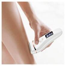 1 Pieza Maquinilla De Afeitar Eléctrica Recargable Para Mujeres - Pantalla Led, Depilación Sin Dolor Para Piernas, Bikini Y Áreas Sensibles - Blanco - Ver 7