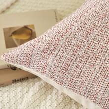 Luxury Chenille Jacquard Modern Art Decorative Pillowcase, No Filler, With Hidden Zipper, Exquisite Workmanship And Durable Zipper. This Beautiful Cushion Cover Is Suitable For Sofas, Couches, Beds, Cars, Seats, Window Seats, Loveseats, Living Rooms, Bedrooms, Floors, Benches, Offices, Coffee Shops, Etc. - Pink - View 7