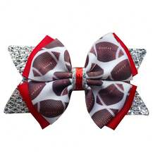 Phụ kiện tóc nơ lấp lánh 4,5 inch có chấm bi, ca rô đen trắng hoặc hình con bò Kẹp tóc trái cây Mũ nón Series - Nhiều màu - Xem 19