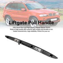 Trunk Lid Licence Plate Grip With Key Button 51137170676 Fit BMW X5 E53 - Black - View 6