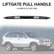 Trunk Lid Licence Plate Grip With Key Button 51137170676 Fit BMW X5 E53 - Black - View 5