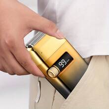 zhi wen hong LARGNER 2合1多功能刮鬍刀及脫毛器，快速充電，LCD電池顯示，提供USB和車載充電器，防水全身清洗，便攜旅行，適用於男友或父親節禮物 - 金色 - 查看 9