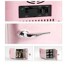 Mini refrigerador portátil - Rosa - Ver 4