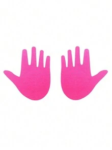 6pairs Personalized Hand Design Disposable Breathable Anti-Emptied Chest Paste - Multicolor - View 2