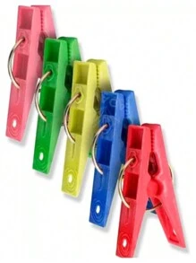 200 Colorful Plastic Clothespins Clothesline Clips - High Quality Assorted Colors - 彩色 - 查看 2