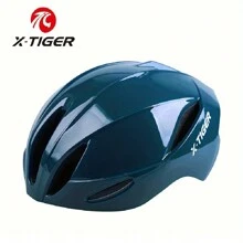 X-tiger成人自行車安全帽-男女都適用的城市通勤自行車安全帽,通過安全認證,適用於公路自行車、長板、滑板車等輕量級運動 - 藍色 - 查看 1