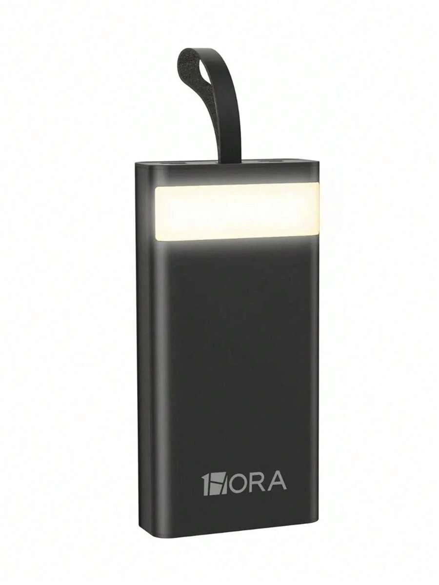 Power bank bateria externa portatil 30,000 mAh cargador celular Blanco/Negro - Blanco y Negro - Ver 1