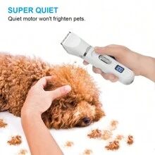 Dog Shaver Clippers 4 In 1 Dog Grooming Kit Clippers Electric Pet Hair Trimmer Low Noise Pet Shaver USB Rechargeable Pet Clippers For Small & Medium Dogs Cats