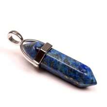 1入組天然寶石石英粉紅水晶六邊形擺錘光環吊墜魅力diy珠寶項鍊配件