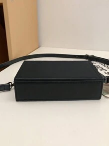 peach tree 1 pieza Bolso de pecho/cintura minimalista de moda con estampado de letra, correa ajustable, cierre con cremallera, casual diario, deportivo, de viaje, estilo callejero, ligero, resistente al agua, de nailon con múltiples compartimentos, color melocotón, para hombre, bolso para teléfono, bolso de trabajo - Negro - Ver 7