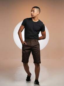 Men Shorts - Chocolate Brown - View 1