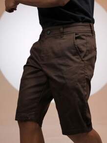 Men Shorts - Chocolate Brown - View 3
