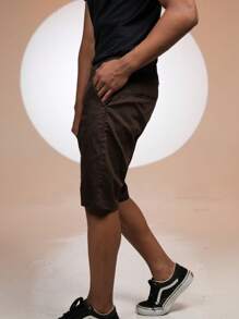 Men Shorts - Chocolate Brown - View 4